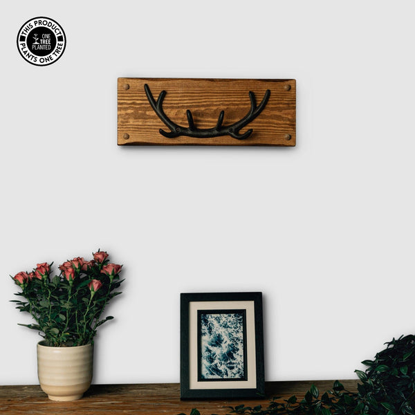 Antler Coat Hook-Coat Hook-Rustic Fox LTD-Dark Oak-Rustic Fox LTD