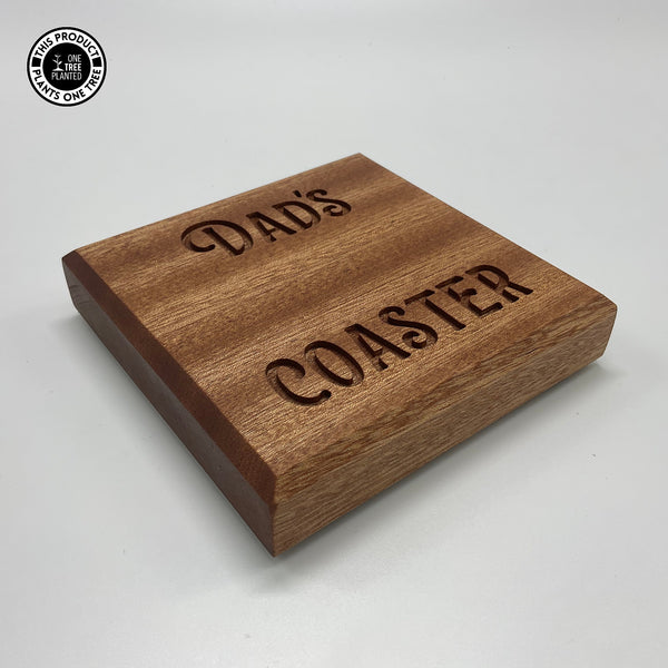 Dad's Coaster - Sapele-Coaster-Rustic Fox LTD-Rustic Fox LTD