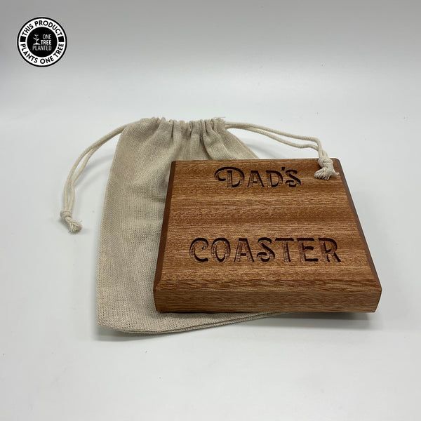 Dad's Coaster - Sapele-Coaster-Rustic Fox LTD-Rustic Fox LTD