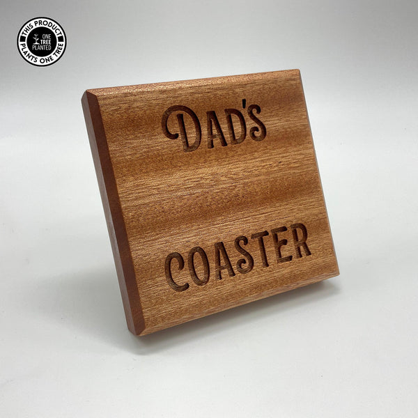 Dad's Coaster - Sapele-Coaster-Rustic Fox LTD-Rustic Fox LTD