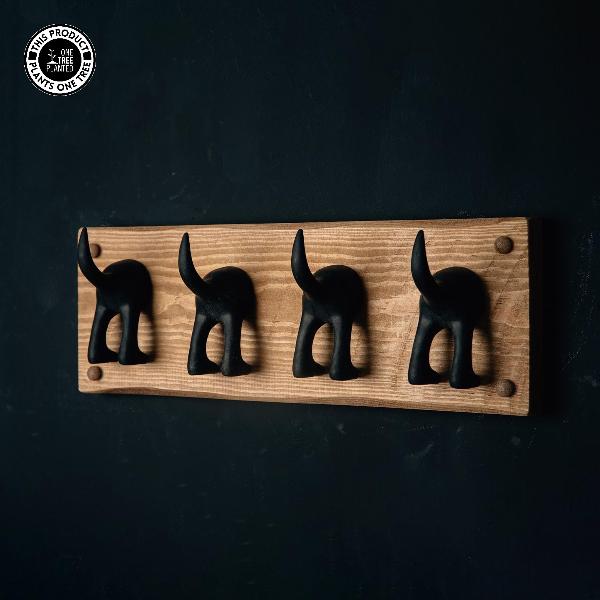 Rustic Dog Tail Wall Hooks Rustic Fox Ltd