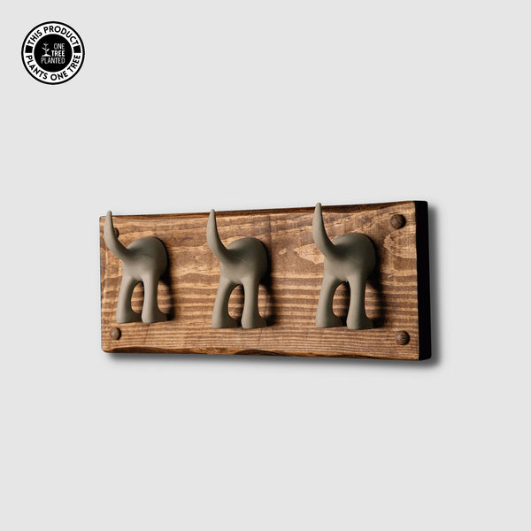 Dog Coat Hook (Three) - Beige-Dog Lead Hook-Rustic Fox LTD-Rustic Fox LTD