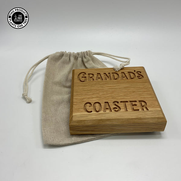 Grandad's Coaster - Oak-Coaster-Rustic Fox LTD-Rustic Fox LTD