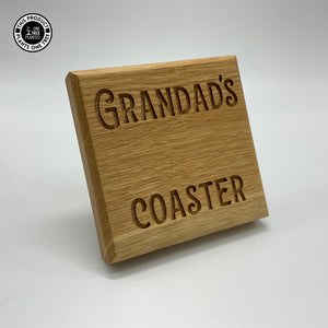 Grandad's Coaster - Oak-Coaster-Rustic Fox LTD-Rustic Fox LTD