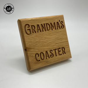 Grandma's Coaster - Oak-Coaster-Rustic Fox LTD-Rustic Fox LTD