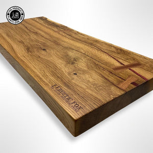 Solid Oak Chopping Board #5-Chopping Board-Rustic Fox LTD-Rustic Fox LTD