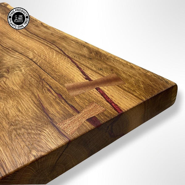 Solid Oak Chopping Board #5-Chopping Board-Rustic Fox LTD-Rustic Fox LTD