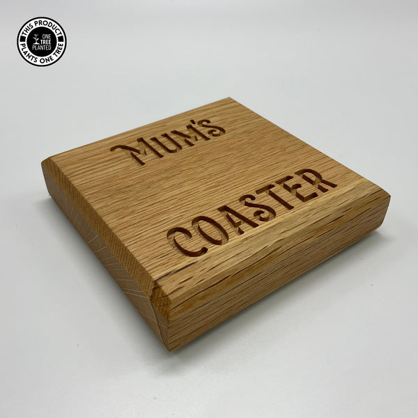 Mum's Coaster - Oak-Coaster-Rustic Fox LTD-Rustic Fox LTD