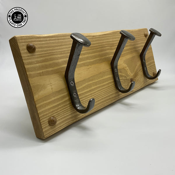 Railwayman Hook (Three)-Coat Hook-Rustic Fox LTD-Medium Brown-Rustic Fox LTD