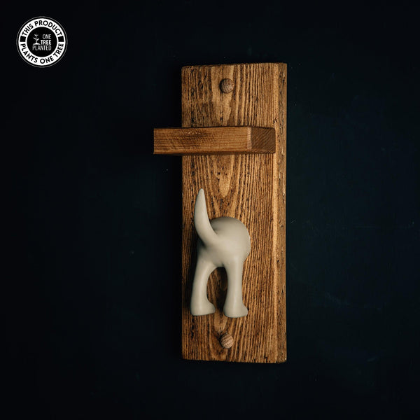 Single Dog Hook - Beige-Dog Lead Hook-Rustic Fox LTD-Rustic Fox LTD