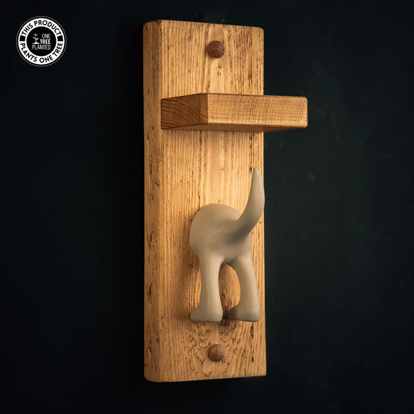 Single Dog Hook - Beige-Dog Lead Hook-Rustic Fox LTD-Rustic Fox LTD