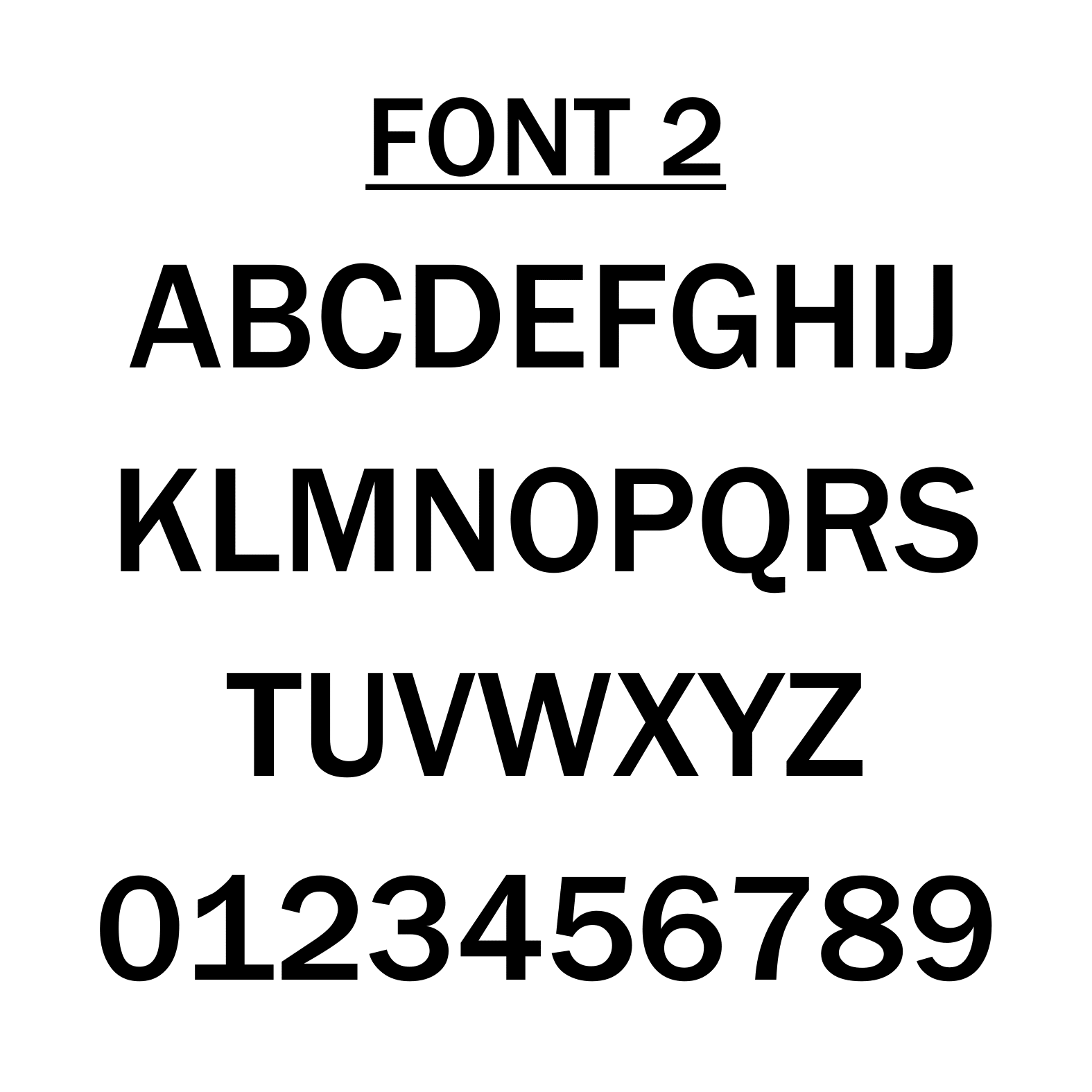 Solid Oak House Sign, Font 2, No Infill