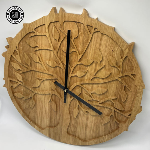 Tree of Life Clock - Solid Oak-Clock-Rustic Fox LTD-Store Pick Up Only-Rustic Fox LTD