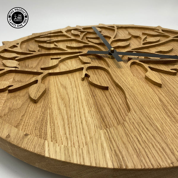 Tree of Life Clock - Solid Oak-Clock-Rustic Fox LTD-Store Pick Up Only-Rustic Fox LTD