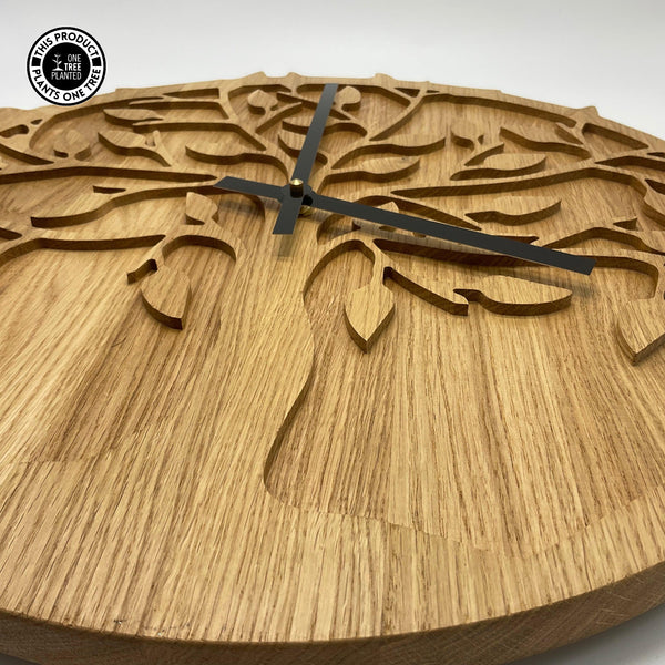 Tree of Life Clock - Solid Oak-Clock-Rustic Fox LTD-Store Pick Up Only-Rustic Fox LTD