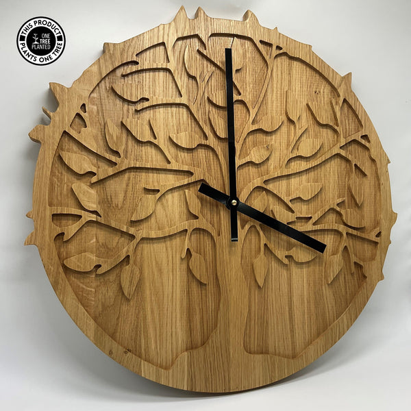 Tree of Life Clock - Solid Oak-Clock-Rustic Fox LTD-Store Pick Up Only-Rustic Fox LTD